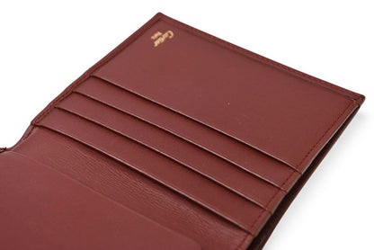 Cartier Folded Wallet Trifold Vintage Cartier Must De Cartier Bordeaux With