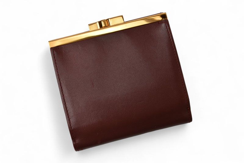 Cartier Folded Wallet Trifold Vintage Cartier Must De Cartier Bordeaux With