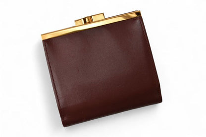 Cartier Folded Wallet Trifold Vintage Cartier Must De Cartier Bordeaux With