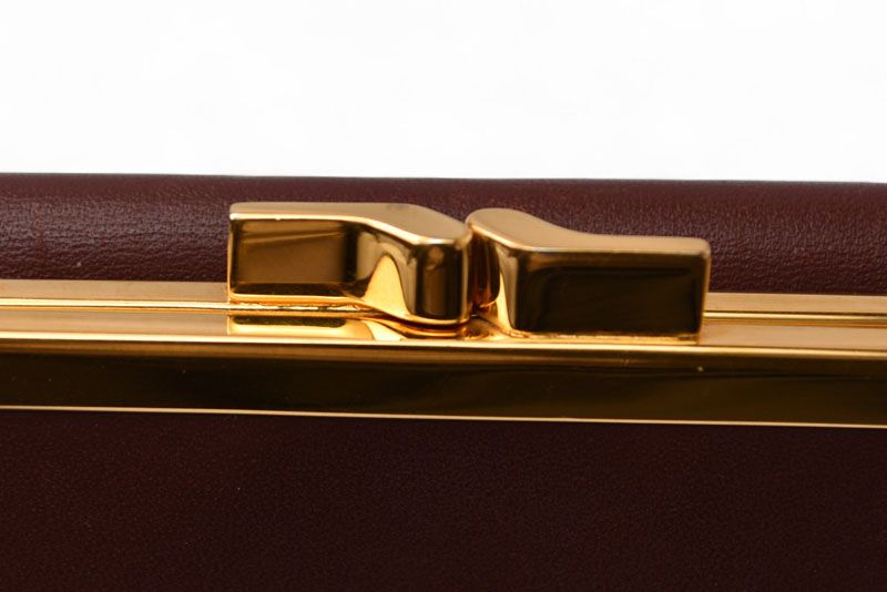 Cartier Folded Wallet Trifold Vintage Cartier Must De Cartier Bordeaux With