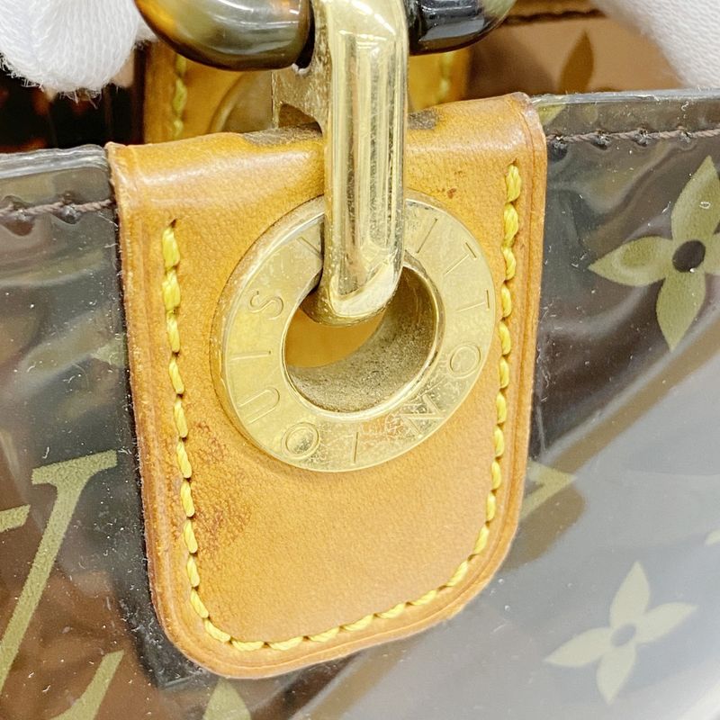 Louis Vuitton Tote Bag Monogram Vinyl Cabas Ambre MM M92501 Brown Ladies