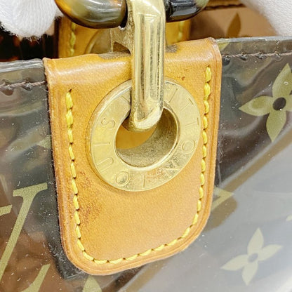 Louis Vuitton Tote Bag Monogram Vinyl Cabas Ambre MM M92501 Brown Ladies