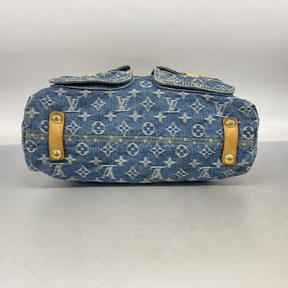 Louis Vuitton Shoulder Bag Monogram Denim Baggy GM M95048 Blue Ladies
