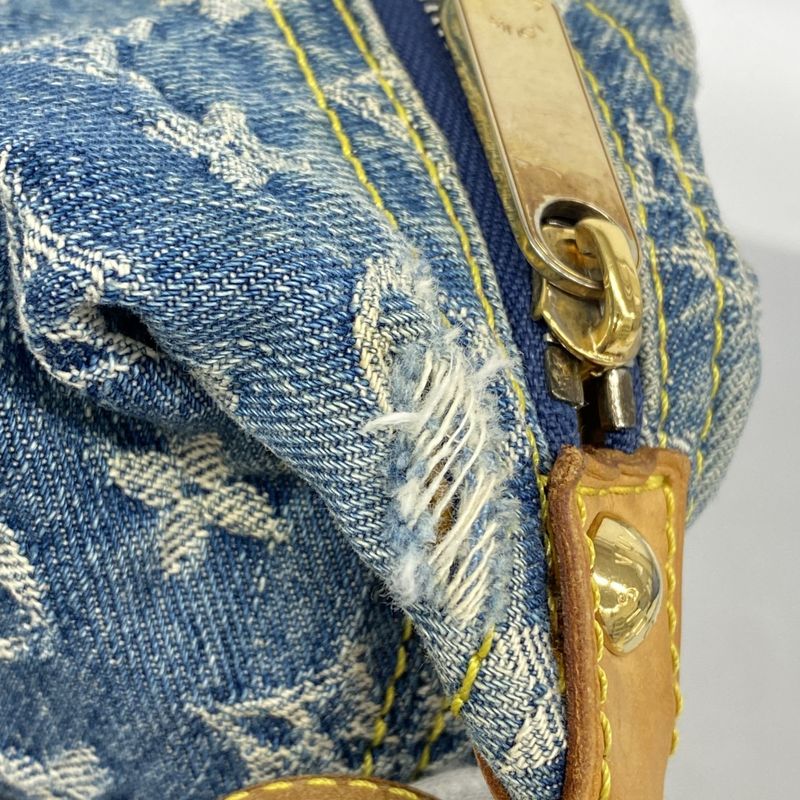 Louis Vuitton Shoulder Bag Monogram Denim Baggy GM M95048 Blue Ladies