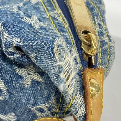 Louis Vuitton Shoulder Bag Monogram Denim Baggy GM M95048 Blue Ladies
