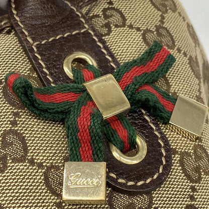 Gucci Tote Bag GG Canvas/sherry Line 163805 Canvas Brown Chien Pan Gold