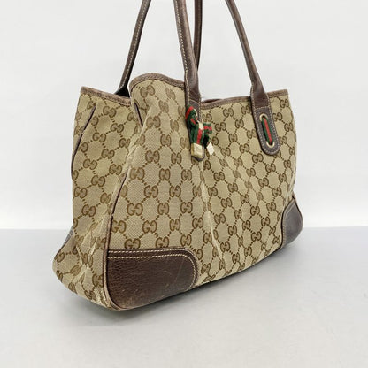 Gucci Tote Bag GG Canvas/sherry Line 163805 Canvas Brown Chien Pan Gold