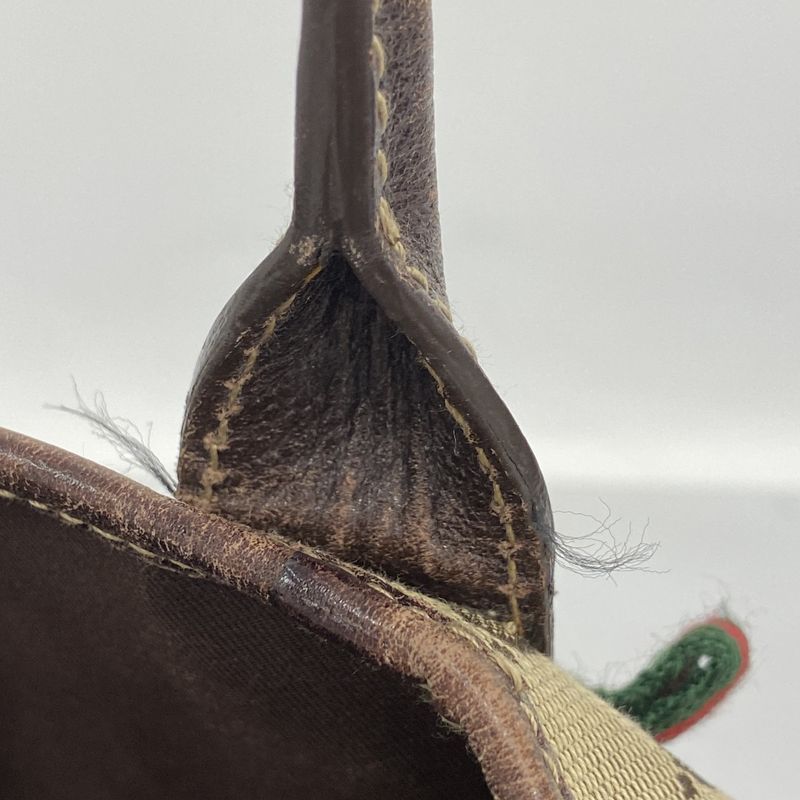 Gucci Tote Bag GG Canvas/sherry Line 163805 Canvas Brown Chien Pan Gold