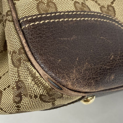 Gucci Tote Bag GG Canvas/sherry Line 163805 Canvas Brown Chien Pan Gold