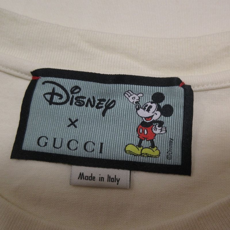 Good Gucci Disney Collaboration Mickey Logo Print Short Sleeve Oversized