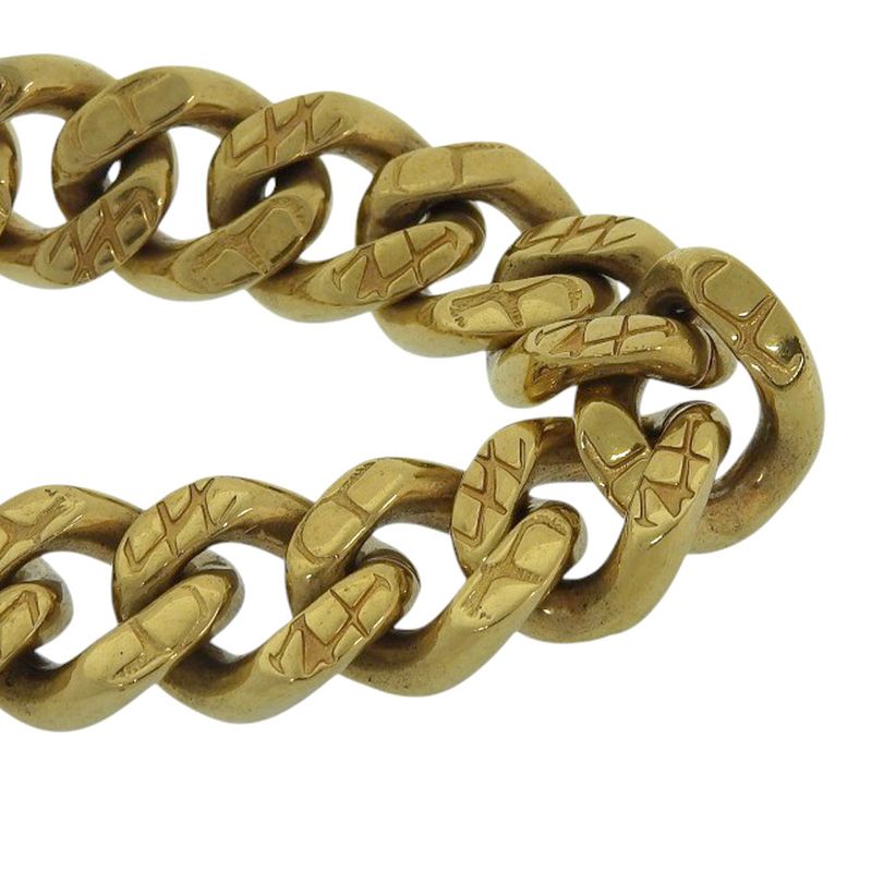 Celine Eddie Period Chain Bracelet GP Gold Color Women's Used