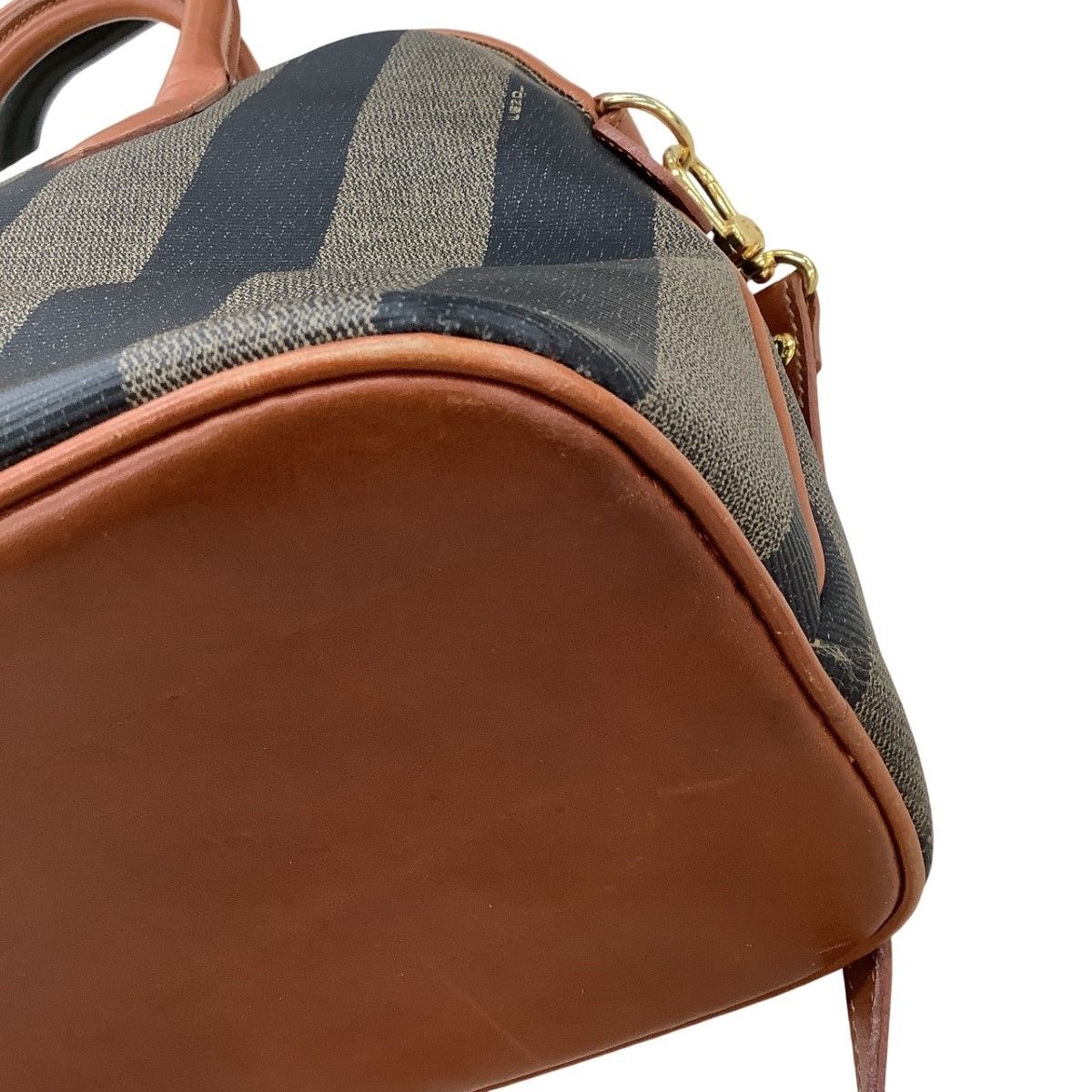 Fendi Women's Handbag PVC Pecan Pattern Brown