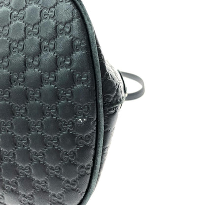 Gucci Women's Handbag Micro Gucci Guccissima Dome Shape 449663 Black