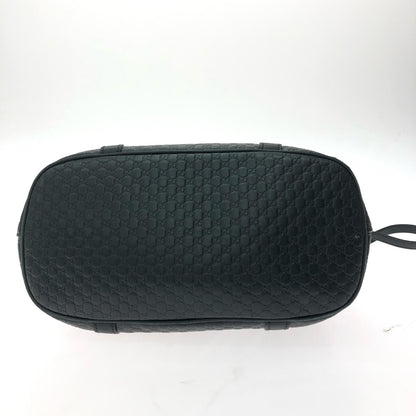 Gucci Women's Handbag Micro Gucci Guccissima Dome Shape 449663 Black