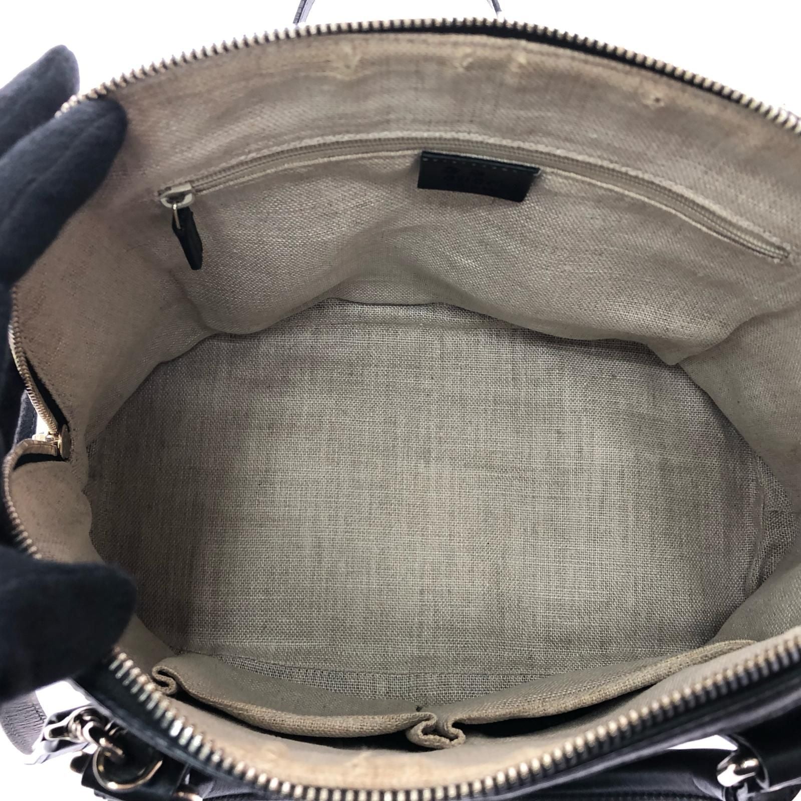 Gucci Women's Handbag Micro Gucci Guccissima Dome Shape 449663 Black