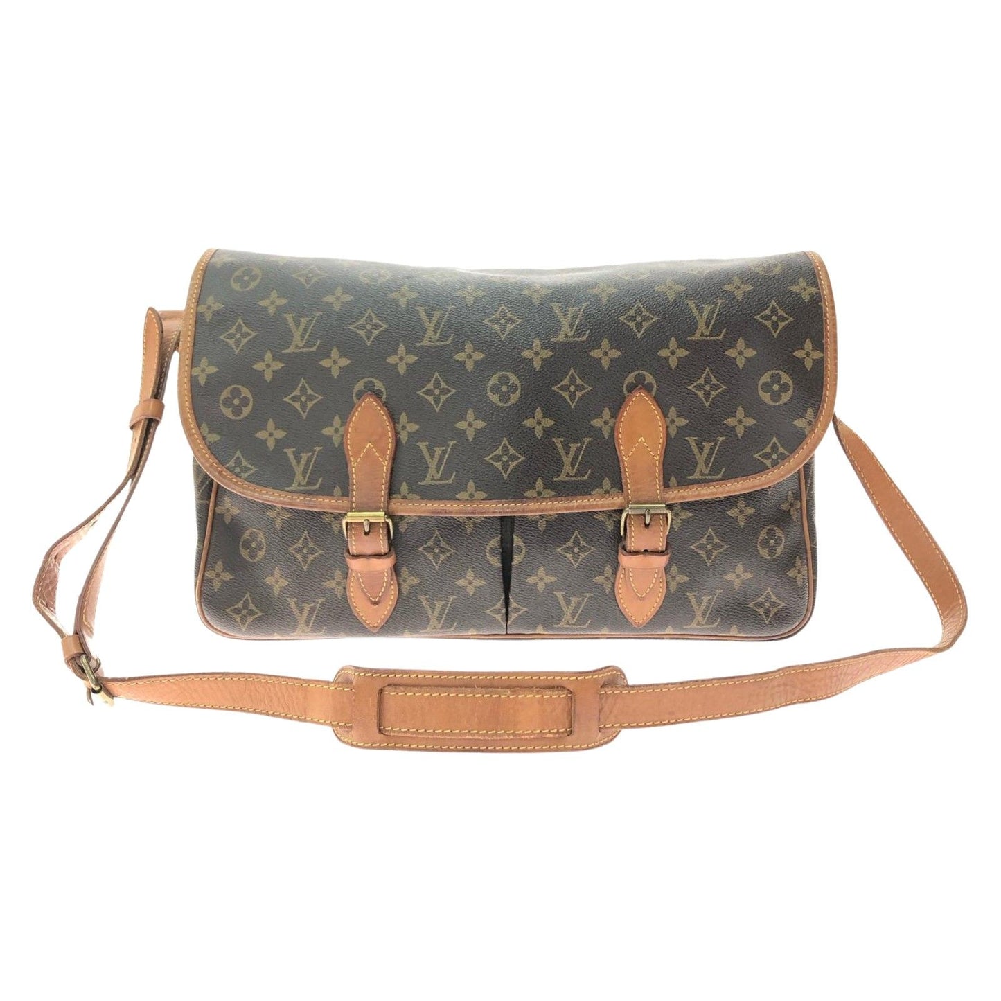 Louis Vuitton Unisex Shoulder Bag Monogram Gibess Ière GM M42246 Brown
