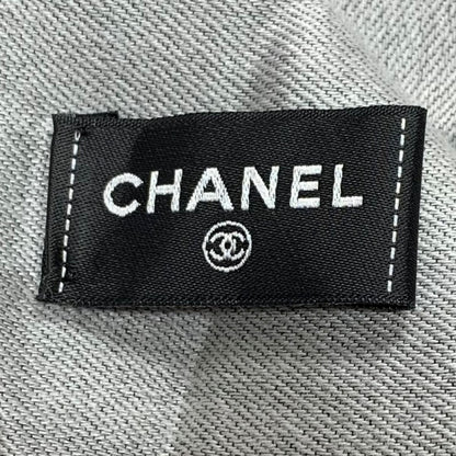 Chanel Coco Large Stole Black X Gray