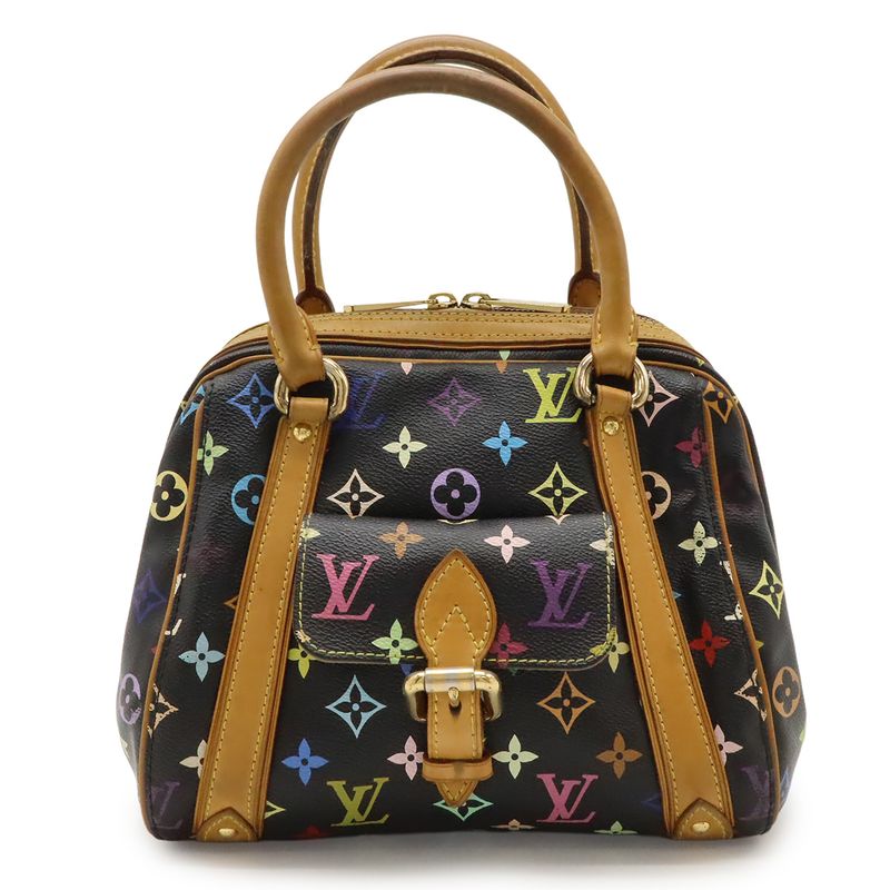 Louis Vuitton Monogram Multicolor Priscilla Handbag Mini Bag Noir Black M40097