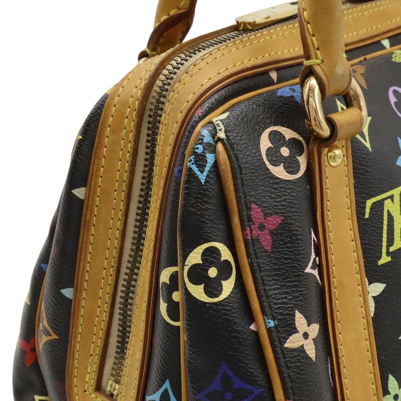 Louis Vuitton Monogram Multicolor Priscilla Handbag Mini Bag Noir Black M40097