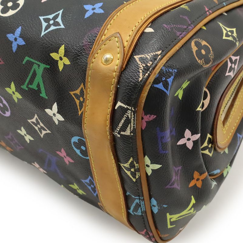 Louis Vuitton Monogram Multicolor Priscilla Handbag Mini Bag Noir Black M40097