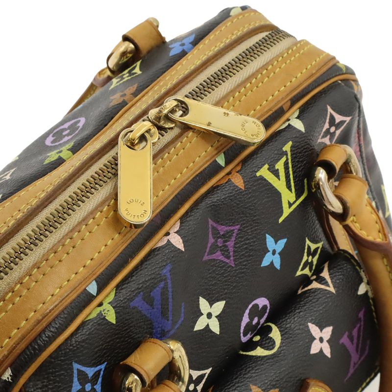 Louis Vuitton Monogram Multicolor Priscilla Handbag Mini Bag Noir Black M40097