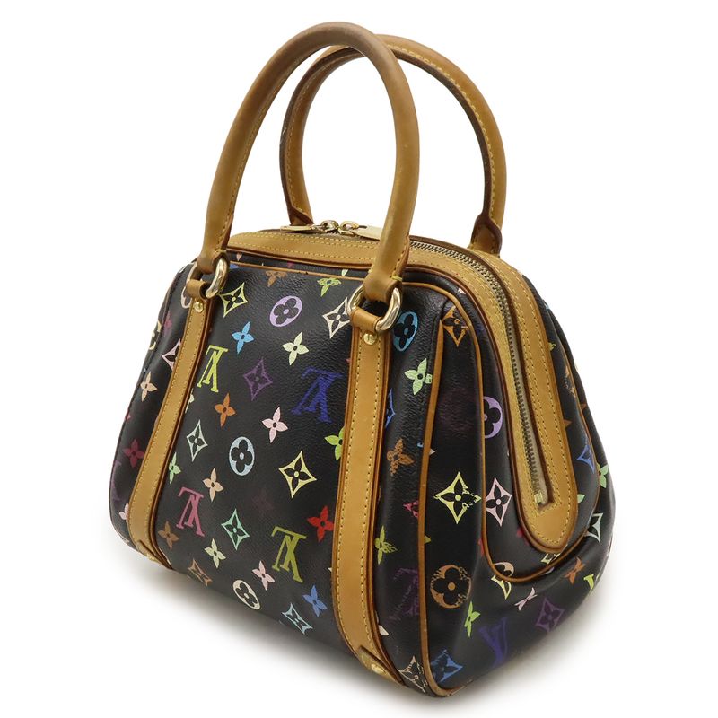 Louis Vuitton Monogram Multicolor Priscilla Handbag Mini Bag Noir Black M40097