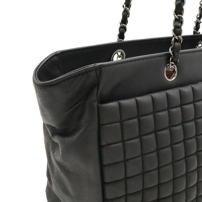 Chanel 2.55 Choco Bar Coco Mark Chain Tote Bag Shoulder Bag Sparkle Leather