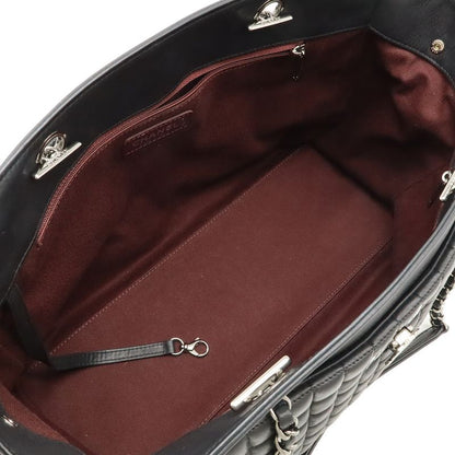 Chanel 2.55 Choco Bar Coco Mark Chain Tote Bag Shoulder Bag Sparkle Leather