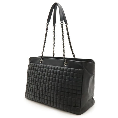 Chanel 2.55 Choco Bar Coco Mark Chain Tote Bag Shoulder Bag Sparkle Leather