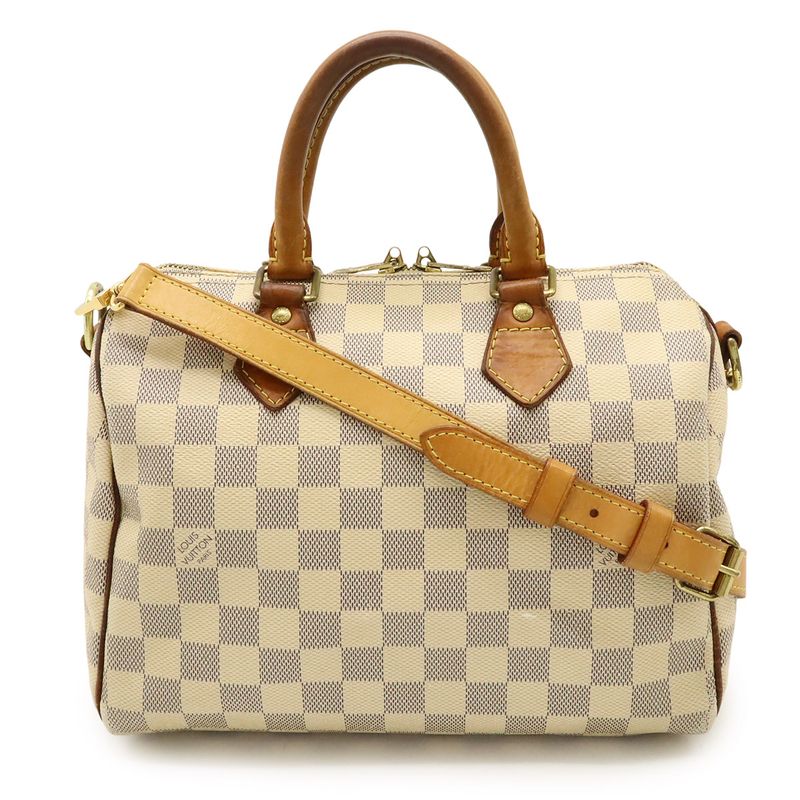 Louis Vuitton Damier Azure Speedy Bandoliere 25 Handbag Boston Bag 2WAY