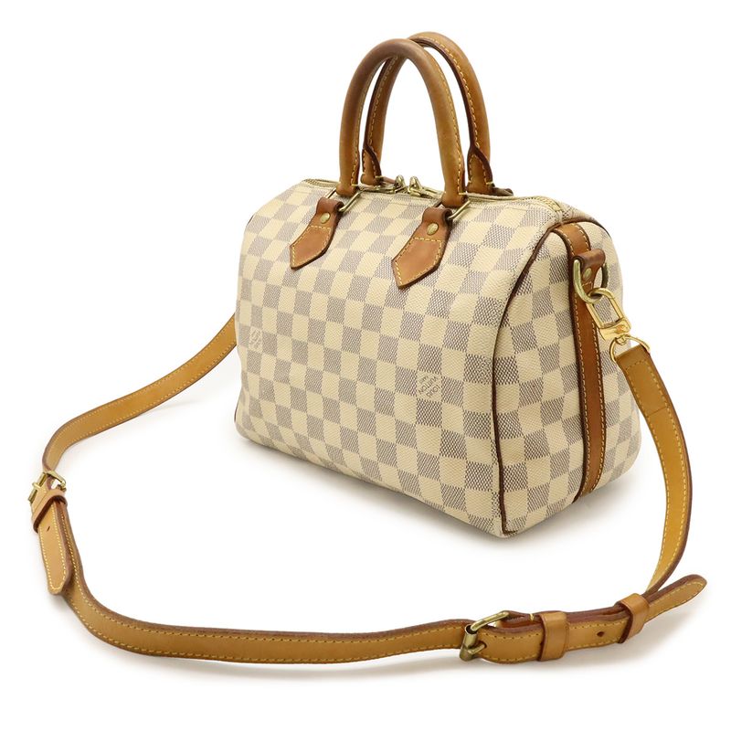 Louis Vuitton Damier Azure Speedy Bandoliere 25 Handbag Boston Bag 2WAY