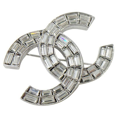 Chanel Brooch 01p Coco Mark Brooch Silver Unisex Instone