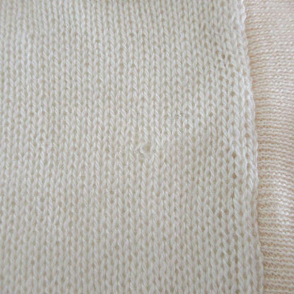 Good Prada Wool Cashmere Blend Ruffle Knit Sweater Size 36 Ivory Women Used