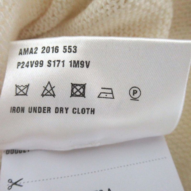 Good Prada Wool Cashmere Blend Ruffle Knit Sweater Size 36 Ivory Women Used