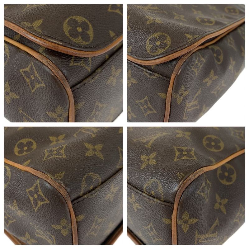 Louis Vuitton Monogram Abbess Brown PVC M45257 Shoulder Bag Crossbody Messenger