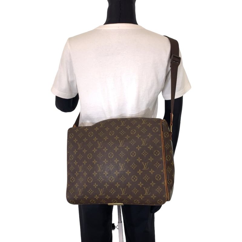 Louis Vuitton Monogram Abbess Brown PVC M45257 Shoulder Bag Crossbody Messenger