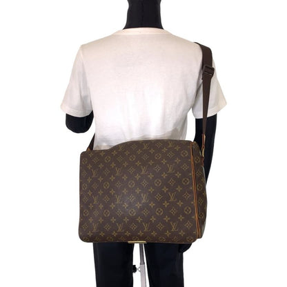 Louis Vuitton Monogram Abbess Brown PVC M45257 Shoulder Bag Crossbody Messenger