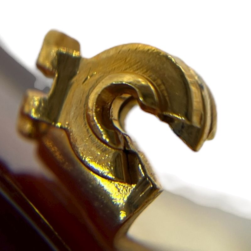 Chanel Brooch 95p Here Mark Clover Brooch Gold Ladies Vintage