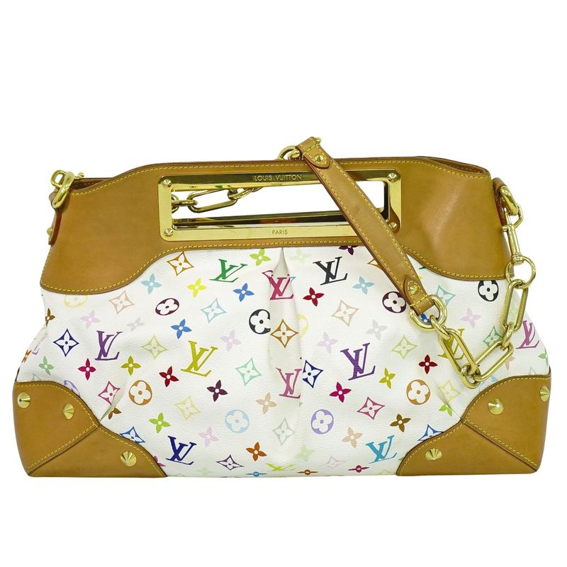 Authentic Louis Vuitton LV Judy GM Monogram Multicolor 2WAY Shoulder Bag