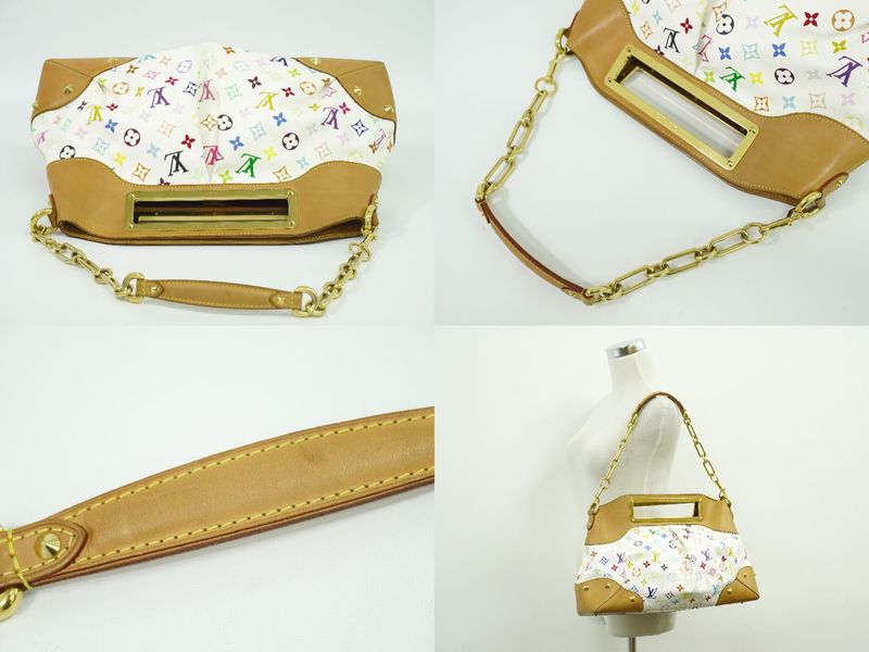 Authentic Louis Vuitton LV Judy GM Monogram Multicolor 2WAY Shoulder Bag