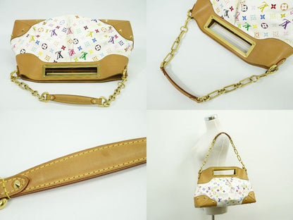 Authentic Louis Vuitton LV Judy GM Monogram Multicolor 2WAY Shoulder Bag