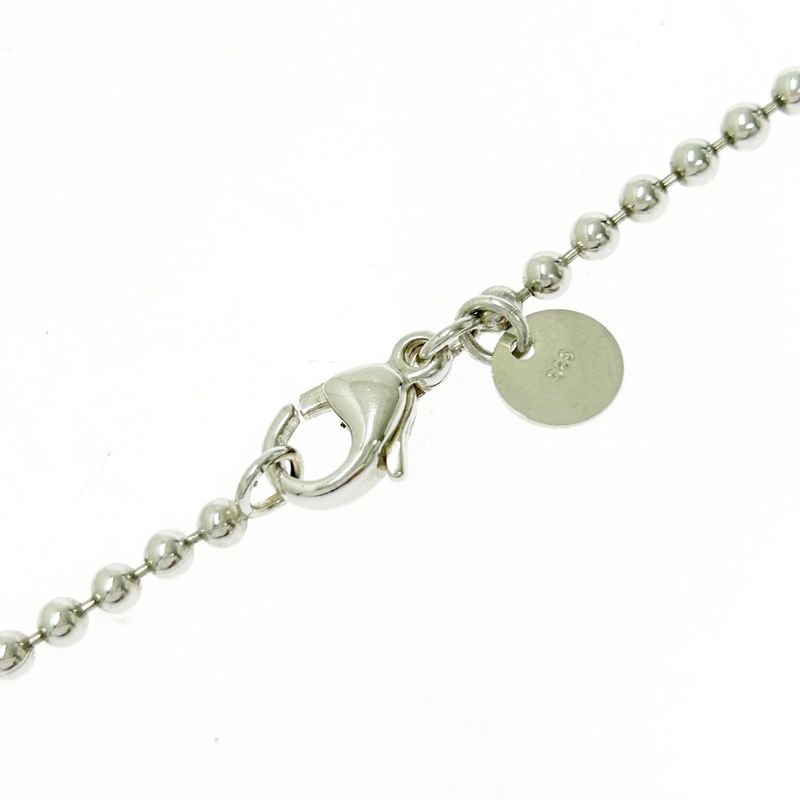 Tiffany & Co Silver Gold Heart Arrow Necklace 24.4g 925 750 Engraved 459186