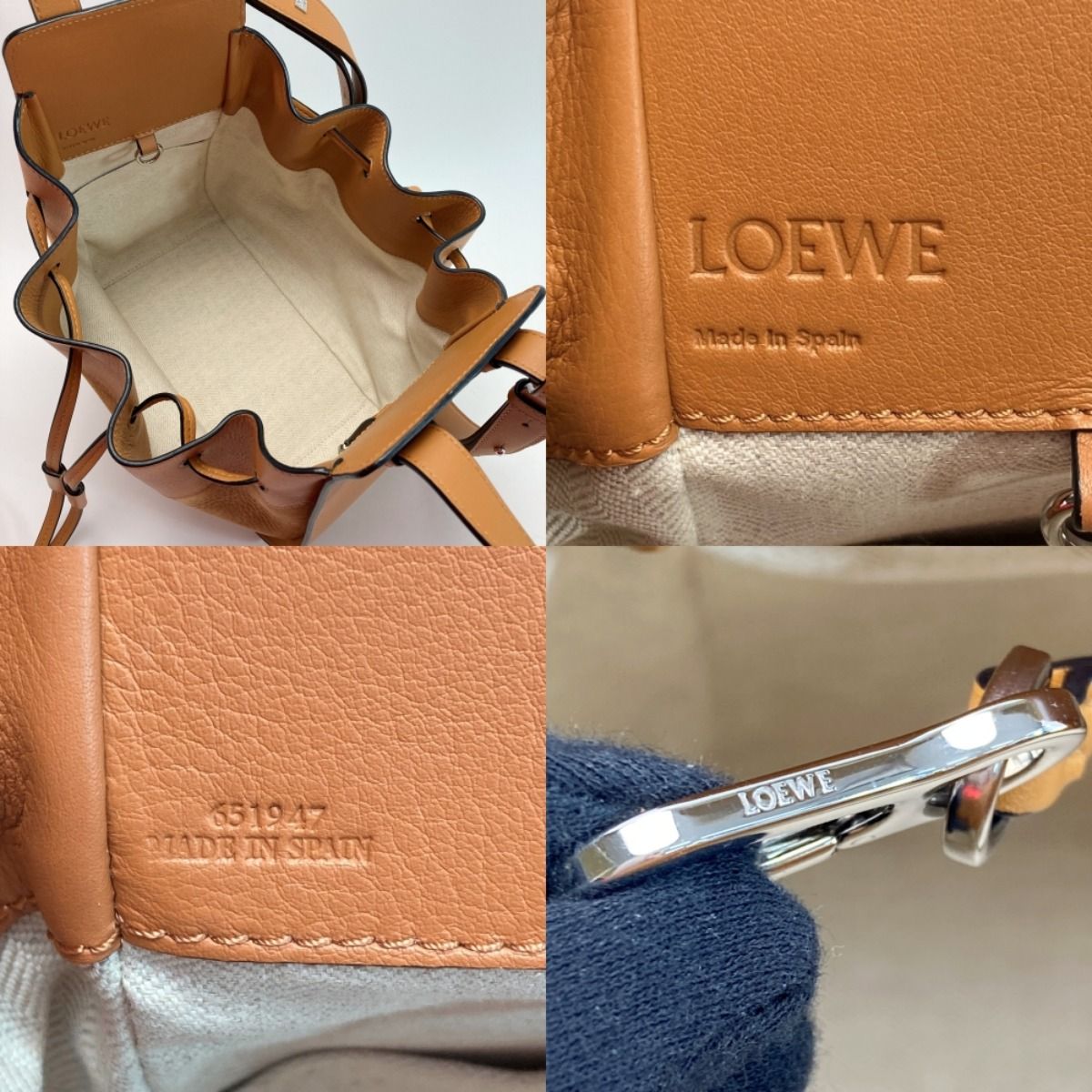 Loewe Hammock Draw St Ring Small 2way Bag 314.79z95 Camel Handbag Shoulder