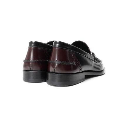 Fendi Olock Loafers Size 9 FF Double F Bicolor Leather Shoes