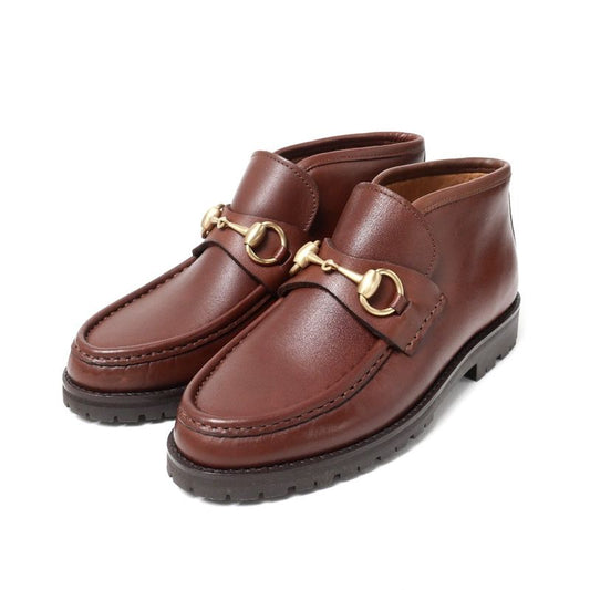 Gucci Boots Size 35 1 2 Horsebit Ankle Booties Leather Shoes 20251110 Ra6336