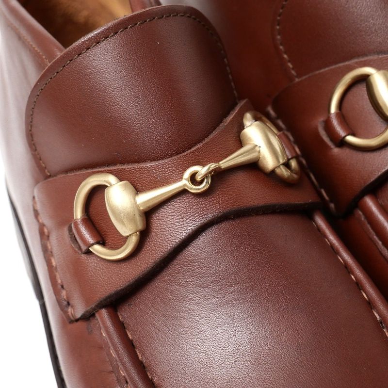 Gucci Boots Size 35 1 2 Horsebit Ankle Booties Leather Shoes 20251110 Ra6336