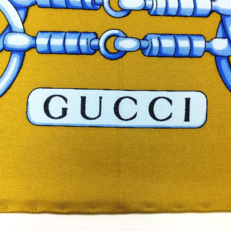Gucci Horsebit Handkerchief Silk Khaki