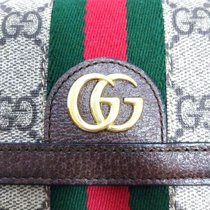 Gucci GG Continental Wallet Long Wallet GG Supreme Canvas Calf Leather 523153