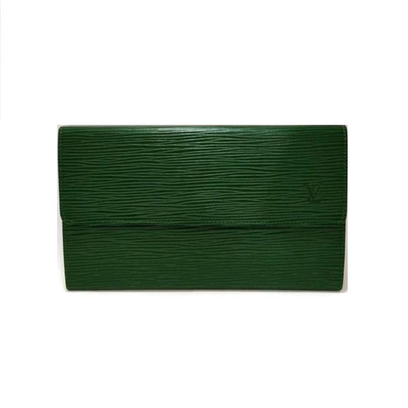 Louis Vuitton Porte Trésor International Long Wallet Epi M63384 Borneo Green