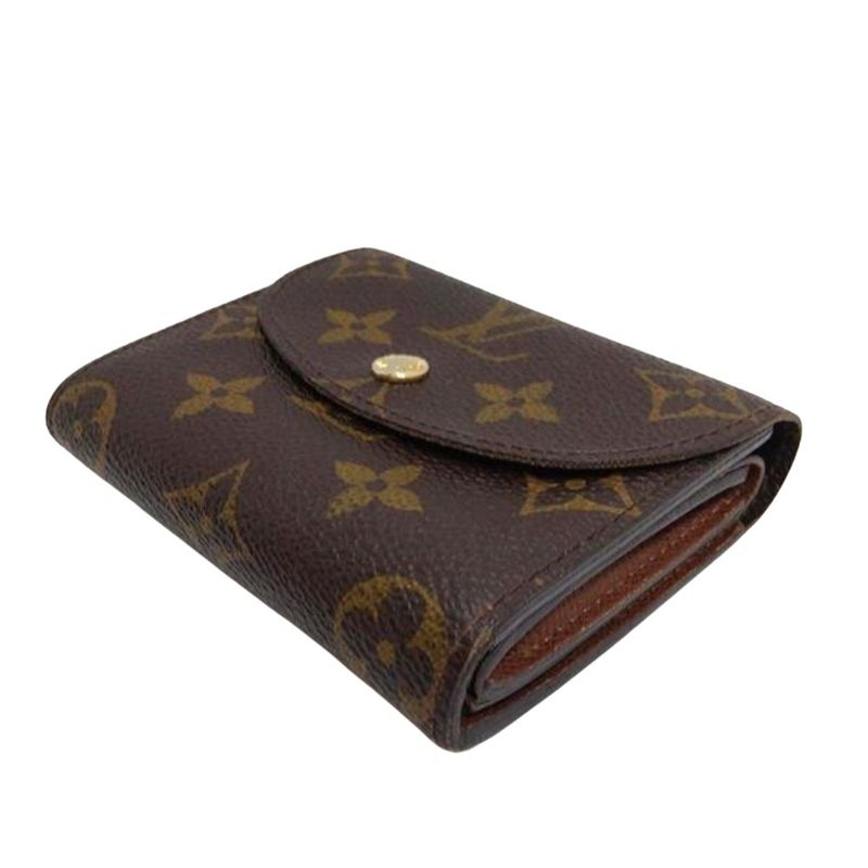 Louis Vuitton Portefeuille Hélène Trifold Wallet Monogram Canvas M60253 Brown